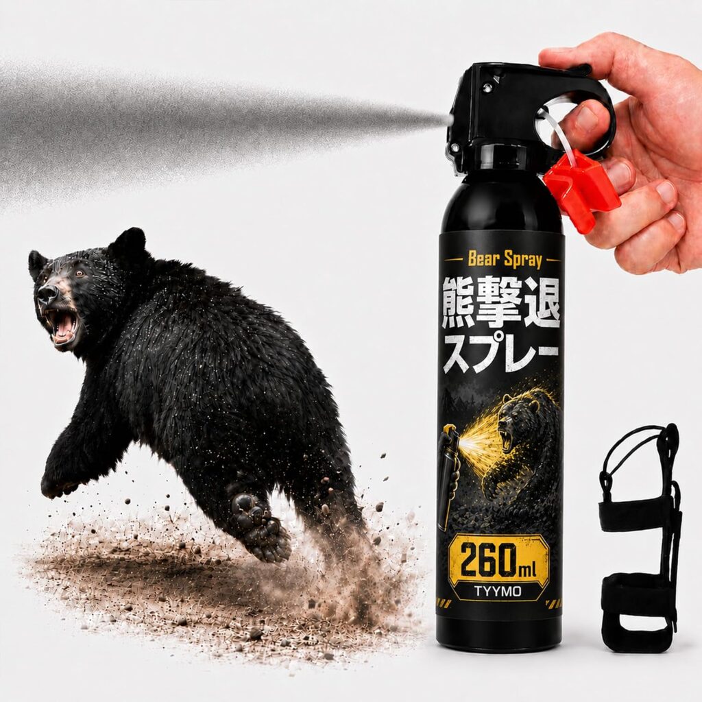 熊よけスプレー 260ml 動物対策用 アウトドア キャンプ ハイキング 登山用