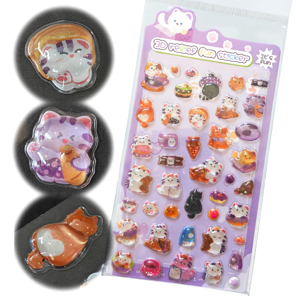 3d シール 1枚セット キャラクター 3d 動物 立体 可愛い かわいい シール帳 しずくちゃん キラキラな ドロップ ラブブ ちい かわ スクラップブック用 貼り付け可能 手帳用 diy用 大人の図鑑 スマホ SNSで話題 携帯電話飾り用 女の子 ギフト ステッカー (D 05)