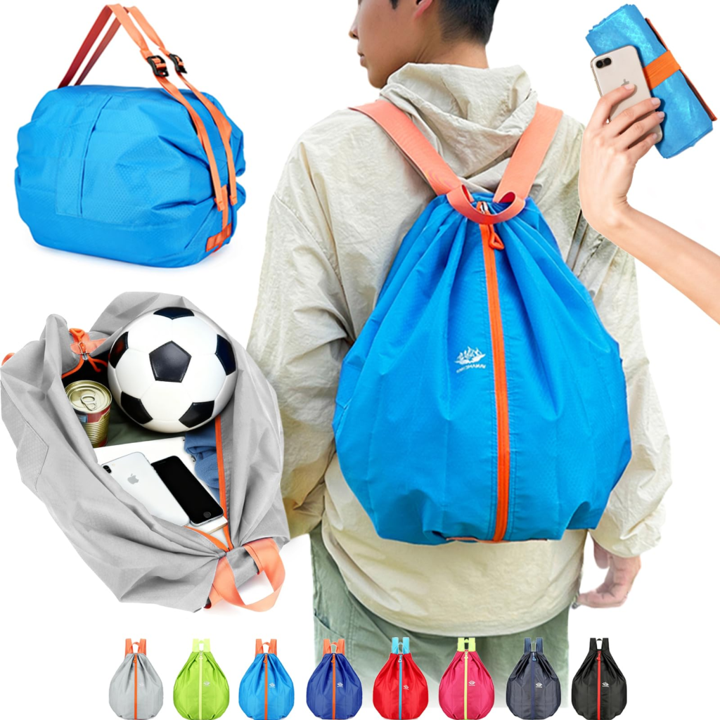[Smato] 折りたたみ リュック 30-40リットル 折り畳み 防水 軽量 大容量 旅行 スポーツ サッカー ボール じゃんスポーツ 登山 アウトドア 小学生 中学生 メンズ