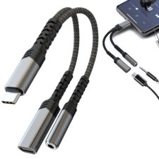 【Smato】タイプc イヤホンジャック変換 Type-C全機種対応 DAC搭載 24bit/96KHz対応 通話/音量調節/音楽再生 高耐久ナイロンケーブル 3,000回の折り曲げ試験をクリア iPhone16/15シリーズ・iPad・Android・Mac