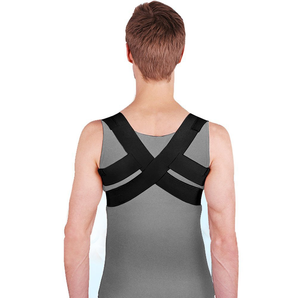 【Smato】姿勢ベルト 猫背 背筋 サポーター 肩こり解消 背筋スッキリ インナー 通気性 スポーツ デスクワーク メンズ