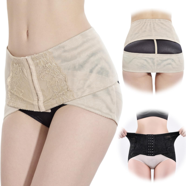 [Smato] 骨盤ベルト 産後 履くタイプ ハクタイプ 妊娠中 産前 レース ホック式 マタニティ 大きいサイズ しっかり歩ける 骨盤サポート 寝ながら 腰ベルト 夏