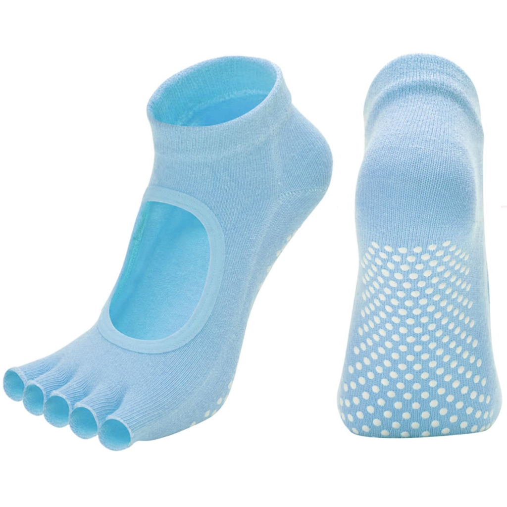 [Smato] ヨガソックス 5本指 指なし 滑り止め グリップ力 足を守る 冷え対策 伸縮性 吸汗 速乾