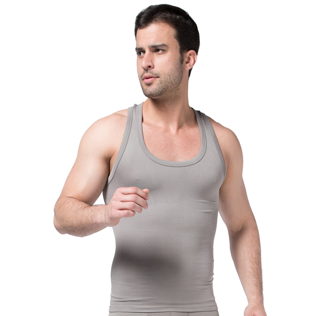 [Smato] タンクトップ メンズ Uネック 加圧インナー 補正インナー 姿勢矯正 インナーシャツ スポーツシャツ アンダーウェア