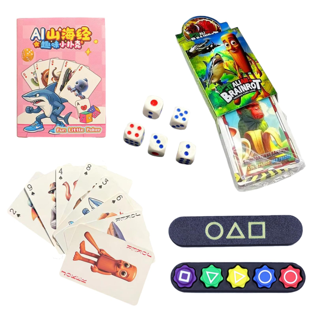 イタリアンブレインロット カードゲーム ポーカー コンギ 韓国 Italian brainrot トレーディング 収納 記念 グッズ おもちゃ ブラインドボックス キャラクター 子供 大人