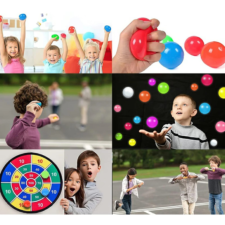 スティッキーボール 5個 6cm 粘着ボール 蛍光粘着性ボール スティッキーウォールボール 子供 大人兼用