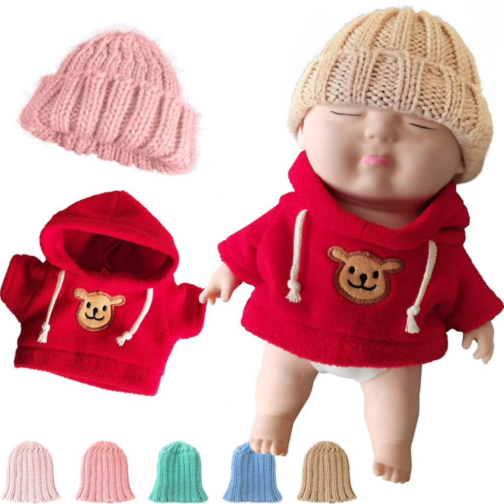 アグリーベイビーズ 服 ビッグ big スクイーズ 赤ちゃん 可愛い アウトドア 玩具 玩具 ストレス解消 発散 人形 おもちゃ (赤いパーカー+帽子)