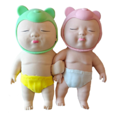 アグリーベイビーズ ビッグ big 2つ スクイーズ 赤ちゃん 可愛い 玩具 ストレス解消 発散 人形 おもちゃ （パンツは４種類の色があり、ランダムに4つ送られます。） (BIG赤ちゃん×2)