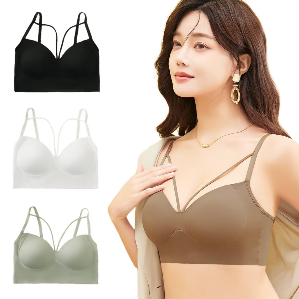 ノンワイヤーブラ スポーツブラ ブラジャー 安定感 3Dカップ 脇高設計 通気性 吸汗速乾 美胸美背 シームレスブラ ヨガブラ 無縫製 24時間活躍