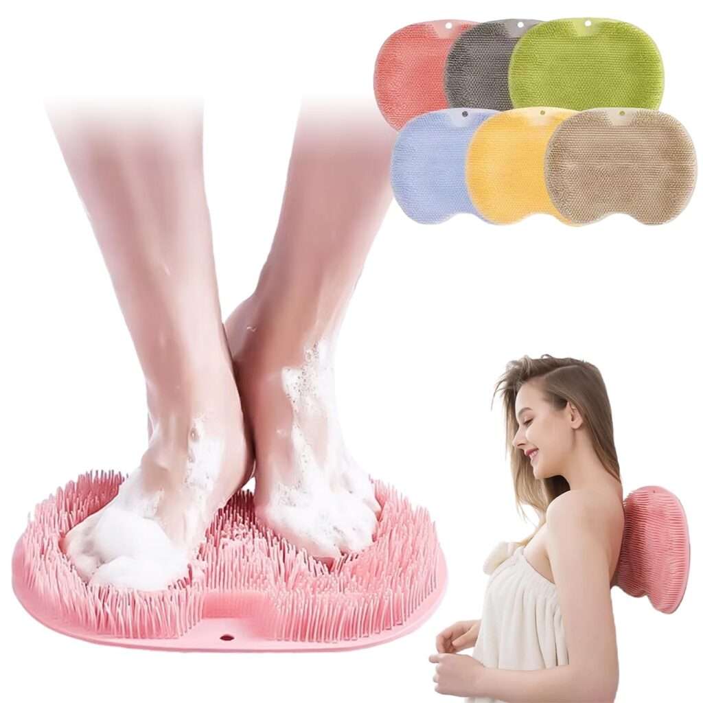 【正規品】フットブラシ 足洗いマット 220g 6色 足裏ブラシ 足洗いブラシ 足裏マッサージ ボディブラシ 背中ブラシ 足の匂い消し 子供足臭い対策 足の裏 角質取り 足 抗菌 靴 消臭