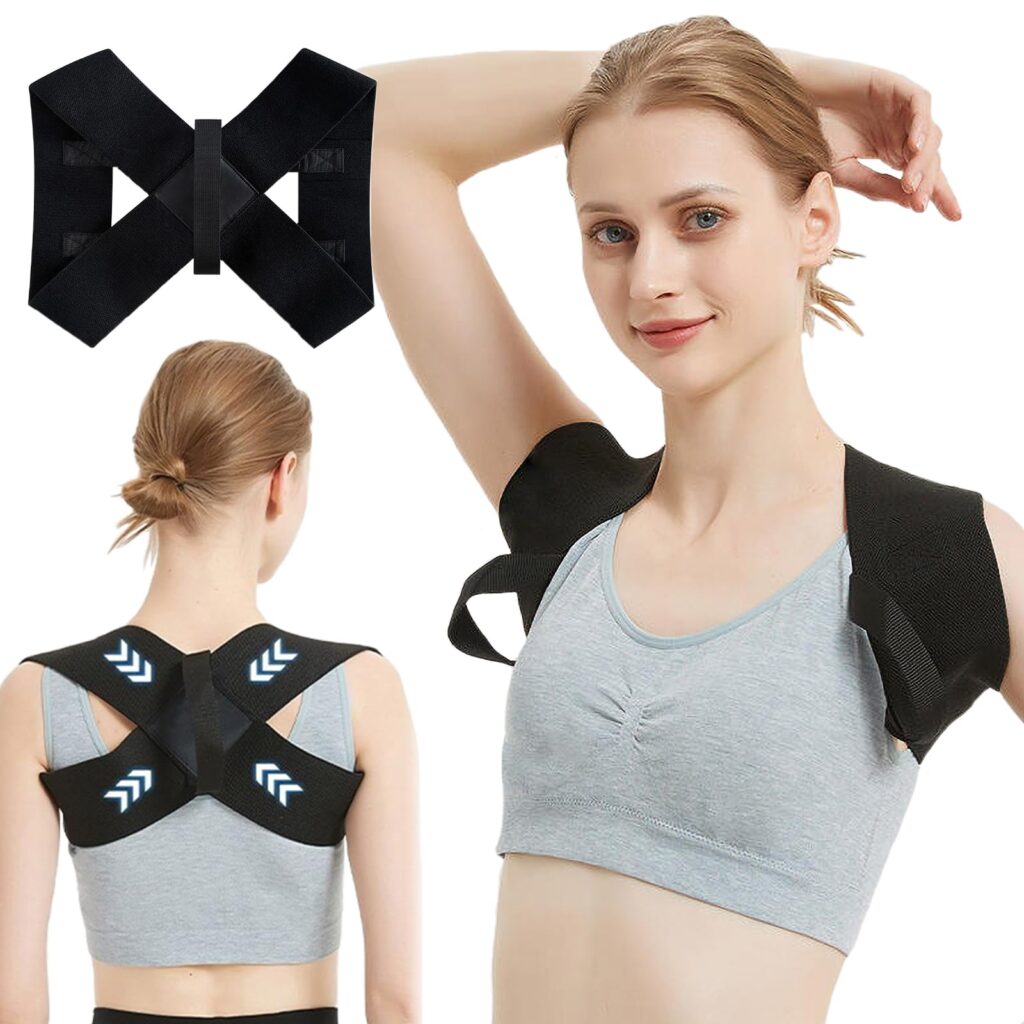 姿勢サポーター 姿勢ベルト 猫背ベルト 背筋サポート 猫背 巻き肩 美姿勢サポート 男女兼用 X型タイプ 通気 簡単装着 大きいサイズ