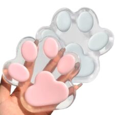 スクイーズ 肉球【14cm 2個】おもちゃ かわいい 大きな 猫の手 ニクキュウ 猫の爪 子供 大人 色ランダム発送