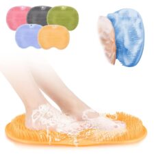 フットブラシ 足洗いマット 200g 5色 足裏ブラシ 足洗いブラシ 足裏マッサージ ボディブラシ 背中ブラシ 足の匂い消し 子供足臭い対策 足の裏 角質取り 足 抗菌 靴 消臭