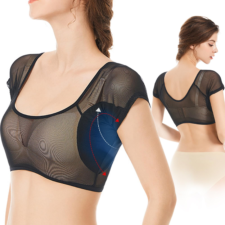 Smato 脇汗 インナー 汗取り パッド付き 大汗 対策 防止 わきあせパット 接触冷感 吸汗速乾 メッシュ 夏 レディース