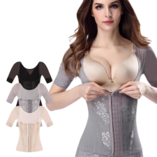 [Smato] ウエストニッパー コルセット 補正下着 レディース くびれ バスト補正 バストアップ 産後 インナー 痩せ ダイエット 二の腕スッキリ 姿勢補正 お腹引き締め シェイプウエア 3色5サイズ