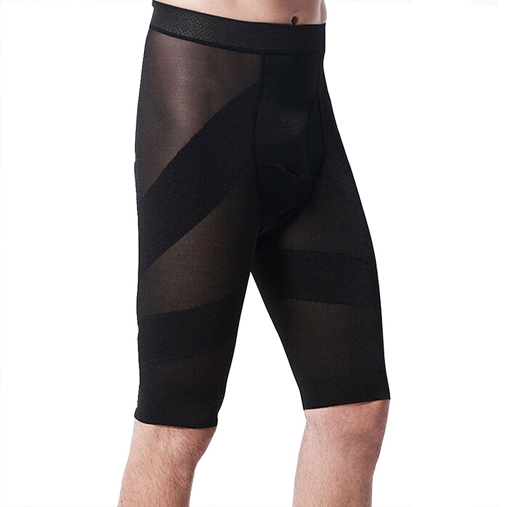[Smato] スパッツ メンズ 加圧パンツ コンプレッション レギンス ダイエット ガードル スポーツ 補正 下着 クロスウォーカー ヒップアップ 5分丈 速乾 吸汗