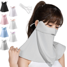 [Smato] フェイスカバー 日焼け防止 uvカット マスク 冷感 ゴルフ レディース ランニング 夏 顔 日焼け対策 紫外線 スポーツ 花粉 対策 息苦しくない 自転車 ランニング ガーデニング ウェア