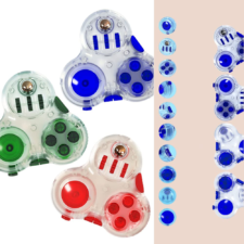 フィジェットキューブ fidget cube ストレス解消 グッズ 手遊び 無限 減圧 おもちゃ ふぃじぇっとキューブ ボタン 握る 暇つぶし ストレス発散 減圧グッズ 握る スクイーズおもちゃ 知育おもちゃ 子供 大人兼用 集中力向上 洗える 無害 (D グリーン)