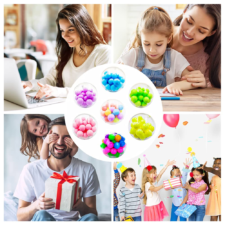 スクイーズボール 【3点セット】 グレープボール スクイーズ玩具 ストレスリリーフウォータービーズ 減圧グッズ ストレス解消 グッズ 握る 無限 知育おもちゃ 投げる 子供 大人兼用 集中力向上 洗える 無害