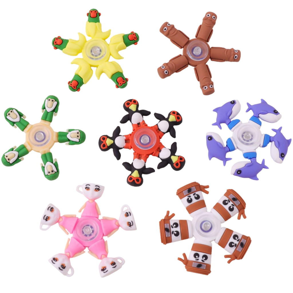 [Smato] イタリアン ブレインロットハンドスピナー / フィジェットトイ – ストレス解消おもちゃ。子供用から大人も楽しめる誕生日プレゼントとして最適(全シリーズ入りセット)