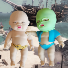 アグリーベイビーズ 服 14cm【2個】 赤ちゃん スクイーズ レオパード柄 人形 おもちゃ 軽砂 可愛い 玩具 オフィスの減圧 柔らかい 弾性 触感いい 子供 大人兼用 (2個)