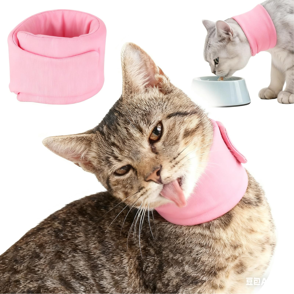 Smato エリザベスカラー 猫 ソフト 犬 傷舐め防止 去勢手術後 柔らかい 引っ搔き防止 軽量 視界や飲食を妨げない