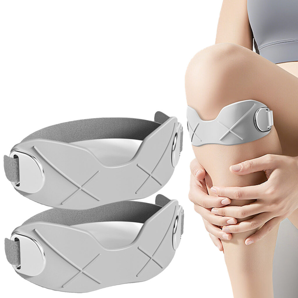 Smato 膝サポーター 膝蓋骨ストラップ2パック 衝撃吸収パッド内蔵 滑り止め 半月板サポート 左右兼用