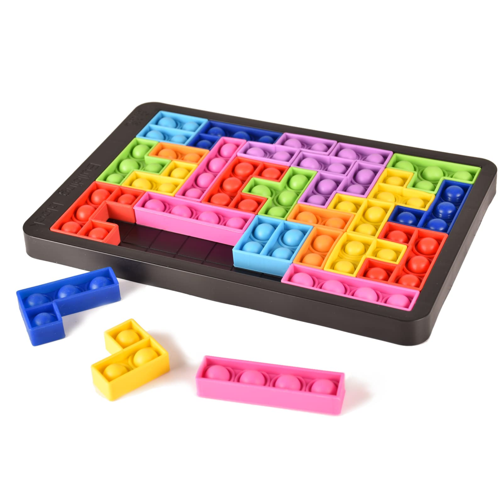 【Smato】プッシュポップ パズル バブル テトリス ゲーム 組み合わせ可能 かわいい ストレス解消 グッズ スクイーズ 知育玩具 減圧 解压 おもちゃ 特別支援玩具 シリコン 四角い