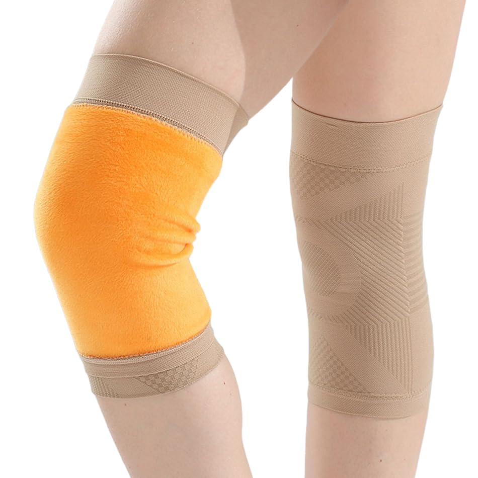 【Smato】膝サポーター 保温 膝ウォーマー 2枚セット 裏起毛 薄手 冷え対策 大きいサイズ 締め付けない スポーツ 高齢者 就寝用 膝 あたため グッズ 膝を温める 男女兼用